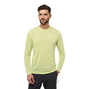 Męska bluzka z długim rękawem Jack Wolfskin VONNAN LS T M cool matcha - S - Koszulki męskie - miniaturka - grafika 1