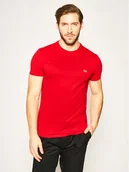 Koszulki męskie - Lacoste T-Shirt TH6709 Czerwony Regular Fit - miniaturka - grafika 1
