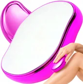 Depilatory i golarki damskie - BEZBOLESNY DEPILATOR DAMSKI DEPILACJA RĄK NÓG WŁOSÓW ZŁUSZCZAJĄCA RÓŻOWY - miniaturka - grafika 1