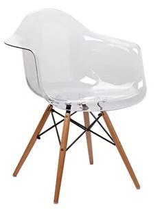 King Home Fotel ICE transparentny - poliweglan, buk 132-DPC - Fotele - miniaturka - grafika 1