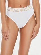 Majtki damskie - Versace Figi klasyczne z wysokim stanem AUD01050 1A10011 Biały - miniaturka - grafika 1