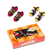 Skarpetki dla dzieci - Zestaw Kolorowych Skarpetek Stopek W Jajka I Tosty R.30-35 - Mixtury Śniadaniowe - miniaturka - grafika 1