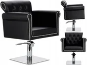 Fotele fryzjerskie - Fotel fryzjerski barberski hydrauliczny do salonu fryzjerskiego Kiva - miniaturka - grafika 1