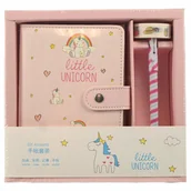 Szkolne artykuły papiernicze - NOTES Z DŁUGOPISEM PAMIĘTNIK ZESZYT DLA DZIECI JEDNOROŻEC RÓŻNE KOLORY - miniaturka - grafika 1