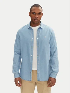 Tommy Jeans Koszula jeansowa DM0DM21146 Niebieski Regular Fit - Koszule męskie - miniaturka - grafika 1