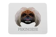 Podkładki pod mysz - Pekińczyk podkładka geometryczny Art-Dog - miniaturka - grafika 1