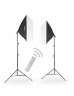 Lampy studyjne - Zestaw 2 lamp SOFTBOX 50x70 300W LED - miniaturka - grafika 1