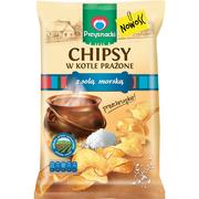 Inne przekąski suche - Przysnacki PRZYSNACKI CHIPSY W KOTLE PRAŻONE Z SOLĄ MORSKĄ 125G zakupy dla domu i biura! 28241685 - miniaturka - grafika 1