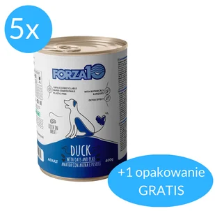 Forza10 Maintenance mokra 5x400g + 400g GRATIS (2,4kg) dla psa : smak - z kaczką, owsem i groszkiem DOSTAWA 24h GRATIS od 99zł - Mokra karma dla psów - miniaturka - grafika 1