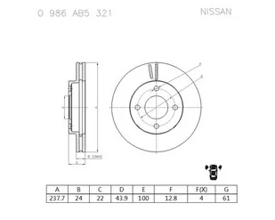 BOSCH Końcówka wtrysku 0 986 435 430 - Wtryskiwacze - miniaturka - grafika 1