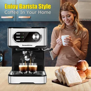 Ekspres ciśnieniowy BONSENKITCHEN CM8008 - AGD OUTLET - miniaturka - grafika 1