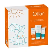 Balsamy i kremy do opalania - Oillan Sun Zestaw (Emulsja SPF50 100ml + Baby 3w1 200ml + Krem 75ml) - miniaturka - grafika 1