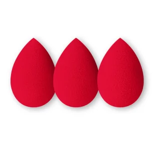 Ibra Makeup Blender Sponge zestaw gąbeczek do makijażu Czerwone 3szt - Gąbeczki do makijażu - miniaturka - grafika 1