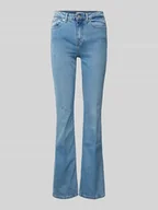 Spodnie damskie - Jeansy z poszerzaną nogawką i 5 kieszeniami model ‘UMA’ - miniaturka - grafika 1