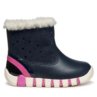 Kozaki Geox B Iupidoo B5658A 0DHBC C4268 Granatowy - Buty dla dziewczynek - miniaturka - grafika 1