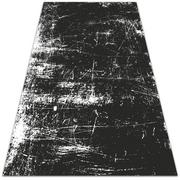 Dywany - Modny dywan winylowy Czarny porysowany beton 120x180 cm - miniaturka - grafika 1