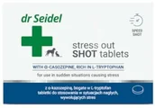 Specjalistyczne artykuły dla zwierząt - Dr Seidel stress out shot tablets 10 tabl. - tabletki uspokajające w nagłych sytuacjach - miniaturka - grafika 1