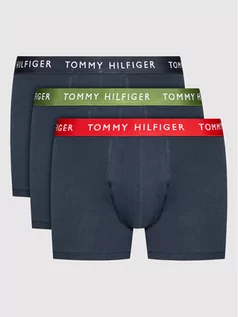 Majtki męskie - Tommy Hilfiger Komplet 3 par bokserek UM0UM02324 Granatowy - grafika 1