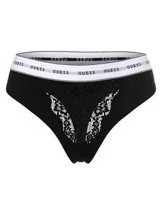 GUESS - Stringi damskie, czarny - Majtki damskie - miniaturka - grafika 1