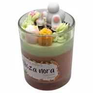 Świece - Ręcznie zalewana Świeca Sojowa Prezent Wielkanoc zając królik zapach piwoni - miniaturka - grafika 1