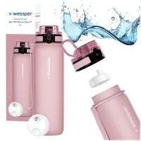 Wessper B4 Tritan Actitex Butelka filtrująca 0,5L różowa + filtr - Butelki filtrujące - miniaturka - grafika 1