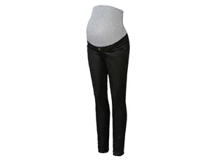esmara® Jeansy ciążowe skinny fit (czarny błyszczący, 42) - Spodnie ciążowe - miniaturka - grafika 1