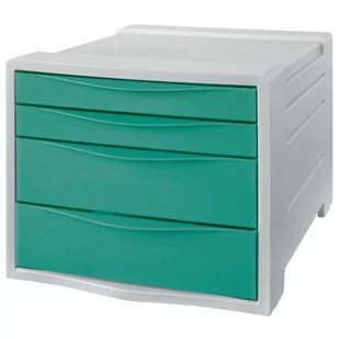 Esselte Pojemnik z 4 szufladami Colour'Ice - zielony 626285 - Pojemniki biurowe - miniaturka - grafika 1