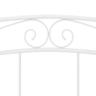 Lumarko Rama łóżka, biała, metalowa, 140 x 200 cm - Łóżka - miniaturka - grafika 8