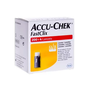 Roche Accu-Chek Fastclix lancety 204 szt. - Glukometry i akcesoria dla diabetyków - miniaturka - grafika 1