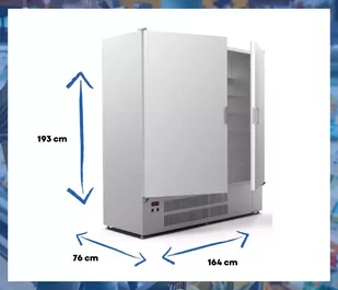 Szafa chłodnicza SCh-1 1400 LUNA CEBEA - Szafy i witryny chłodnicze - miniaturka - grafika 3