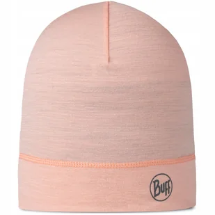 BUFF Czapka zimowa wełna Merino Lightweight Beanie Solid kolor różowy - Czapki damskie - miniaturka - grafika 1