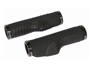 CLARKS Chwyty kierownicy CLARK'S CE312 LOCK-ON ergonomiczne czarne, klamry czarne alumioniowe A-CLA-CE-312 - Kierownice rowerowe - miniaturka - grafika 1