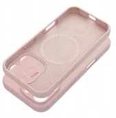 Etui i futerały do telefonów - Futerał SILICONE 2mm do IPHONE 15 Pro kompatybilny z MagSafe pudrowy róż - miniaturka - grafika 1