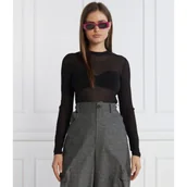 Bluzki damskie - Patrizia Pepe Bluzka | Slim Fit - miniaturka - grafika 1