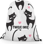Plecaki szkolne i tornistry - WORKO-PLECAK DZIECIĘCY z Twoim imieniem Kotki 136 - miniaturka - grafika 1