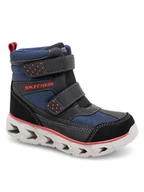 Buty dla chłopców - Skechers Trzewiki 405052N/NVBK Granatowy - miniaturka - grafika 1