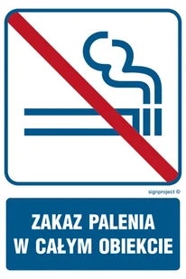 RB504 ZAKAZ PALENIA W CAŁYM OBIEKCIE, FN - FOLIA SAMOPRZYLEPNA; (250X375MM) - Systemy ekspozycyjne i znaki informacyjne - miniaturka - grafika 1