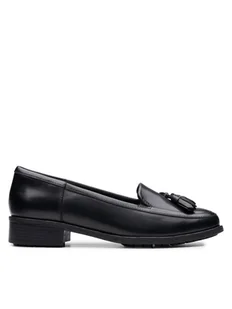 Clarks Lordsy Havisham Edge 26178703 Czarny - Półbuty damskie - miniaturka - grafika 1