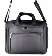 Teczki i aktówki - CZARNA Torba na ramię LAPTOPA 15,6 15 C Komputer NESESER Aktówka A4 TECZKA - miniaturka - grafika 1