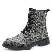 Kozaki damskie - Marco Tozzi Damskie 2-25282-41 modne kozaki, DK.Grey STR, 37 EU, Dk Grey Str, 37 EU - miniaturka - grafika 1