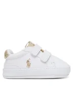 Buty dla dziewczynek - Polo Ralph Lauren Niechodki RL03389102 Heritage Court II EZ Biały - miniaturka - grafika 1