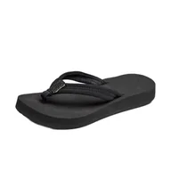Klapki i japonki damskie - Reef REEF CUSHION BREEZE damskie japonki, Czarny Black Black Bk2, 38.5 EU - miniaturka - grafika 1