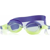 Pływanie - AQUA NILS Okulary pływackie NILS 1122 AF Fioletowo-żółty - miniaturka - grafika 1