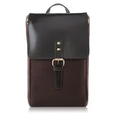 Plecaki - Mały Plecak Damski Brązowy Retro Modny Paolo Peruzzi Si-04-br - miniaturka - grafika 1