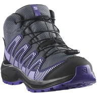 Buty dla chłopców - Buty dziecięce Salomon Xa Pro V8 Mid Waterproof Rozmiar butów (UE): 37 / Kolor: fioletowy - miniaturka - grafika 1
