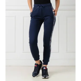 Tommy Hilfiger Spodnie dresowe Track | Regular fit - Dresy damskie - miniaturka - grafika 1