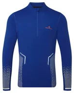 Bluzy sportowe męskie - RONHILL Bluza biegowa męska TECH REFLECT 1/2 ZIP ocean/reflect - miniaturka - grafika 1