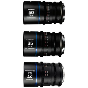 Obiektyw Venus Optics Zestaw obiektywów Laowa Nanomorph 27 mm, 35 mm, 50 mm S35 Blue do Sony E - Obiektywy - miniaturka - grafika 1