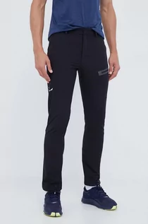 Spodnie sportowe męskie - Salewa spodnie outdoorowe Terminal Durastretch kolor czarny - grafika 1
