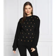 Bluzy damskie - Karl Lagerfeld Bluza Aop Ikonik Embroidered | Regular Fit - miniaturka - grafika 1